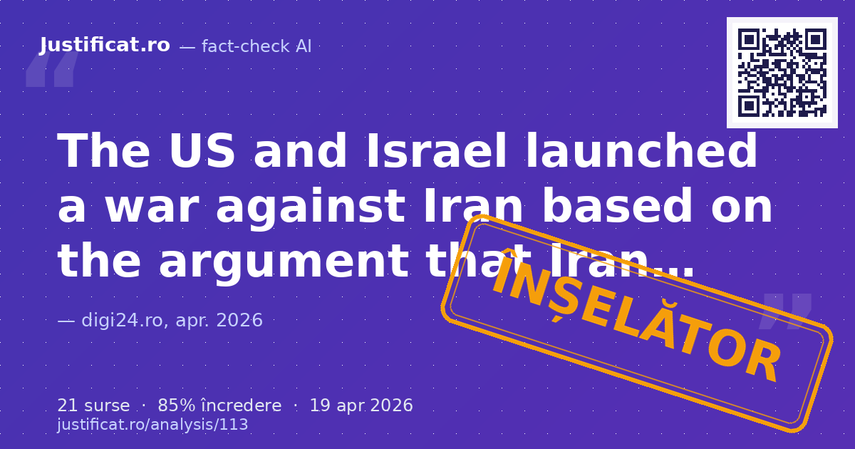 The article discusses Iran's control over the Strait of Hormuz as a strategic weapon, comparing it to a… — verdict ÎNȘELĂTOR