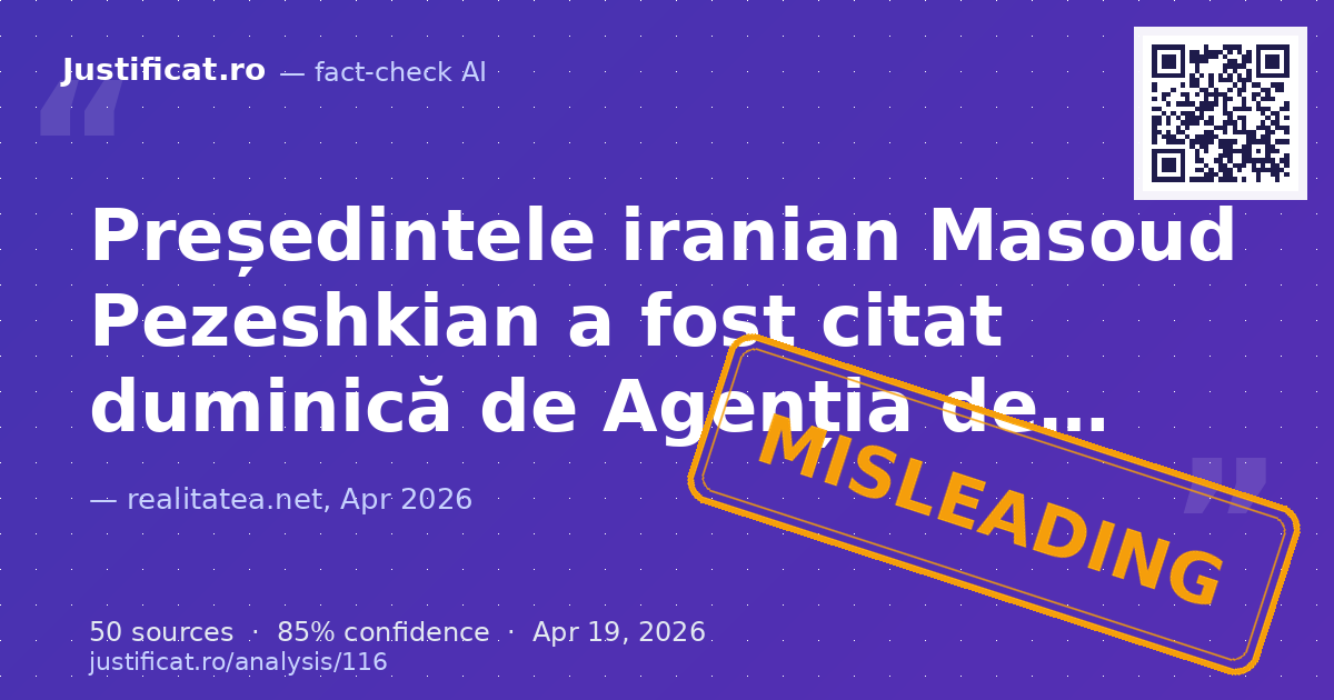 Articolul prezintă o serie de declarații și evenimente recente legate de conflictul dintre Iran și Statele… — rated ÎNȘELĂTOR