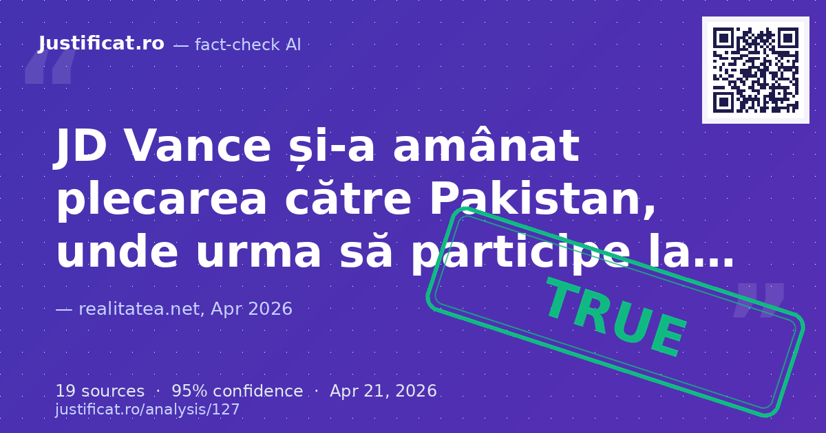 Articolul prezintă o serie de actualizări privind negocierile dintre SUA și Iran, implicarea vicepreședinte… — rated ADEVĂRAT