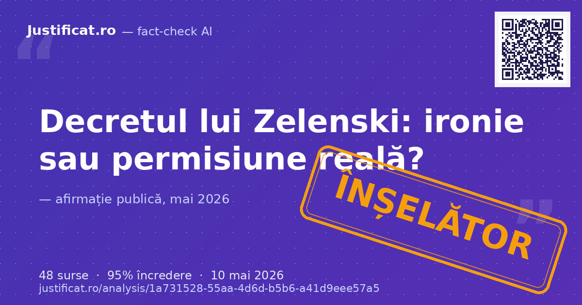 Textul analizează un decret prezidențial ucrainean (Nr. — verdict ÎNȘELĂTOR