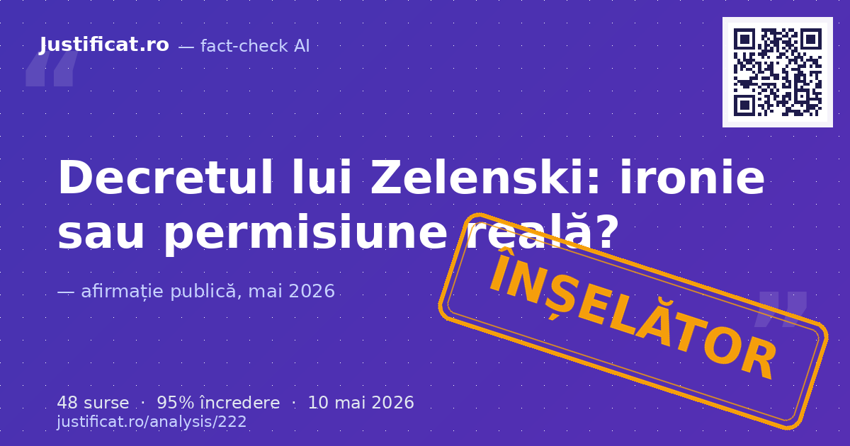 Textul analizează un decret prezidențial ucrainean (Nr. — verdict ÎNȘELĂTOR