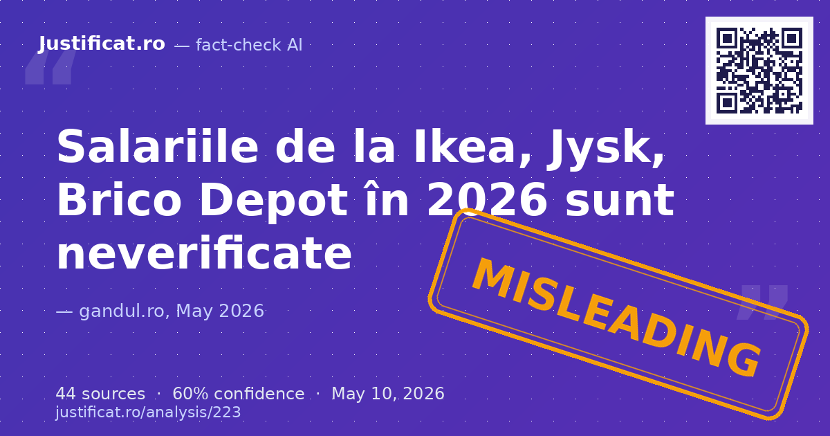Articolul prezintă salarii nete și pachete de beneficii detaliate pentru vânzătorii de la IKEA, JYSK și Br… — rated ÎNȘELĂTOR
