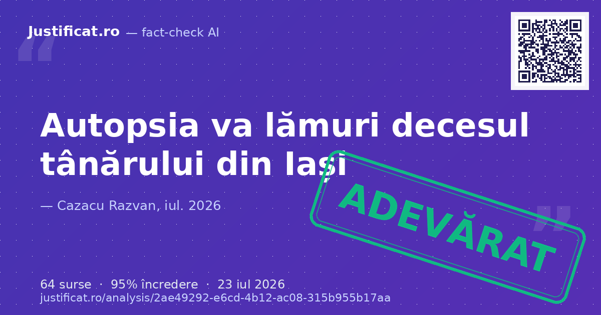 Reacția unui antrenor de fitness și nutriționist (Cazacu Răzvan) la știrile din mass-media privind decesu… — verdict ADEVĂRAT