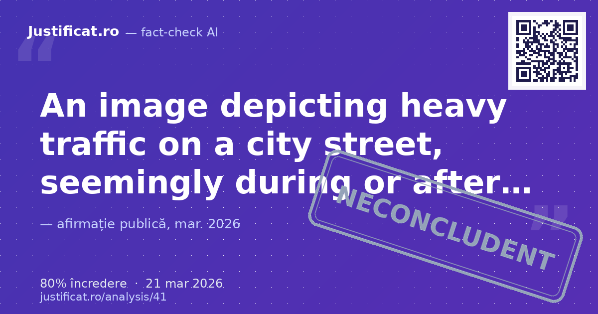 An image depicting heavy traffic on a city street, seemingly during or after rain. — verdict NECONCLUDENT