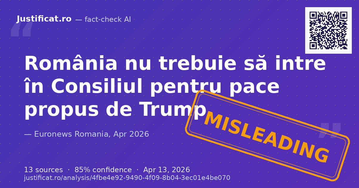Afirmațiile fostului președinte Traian Băsescu despre inițiativa lui Donald Trump de a crea un Consiliu pe… — rated ÎNȘELĂTOR