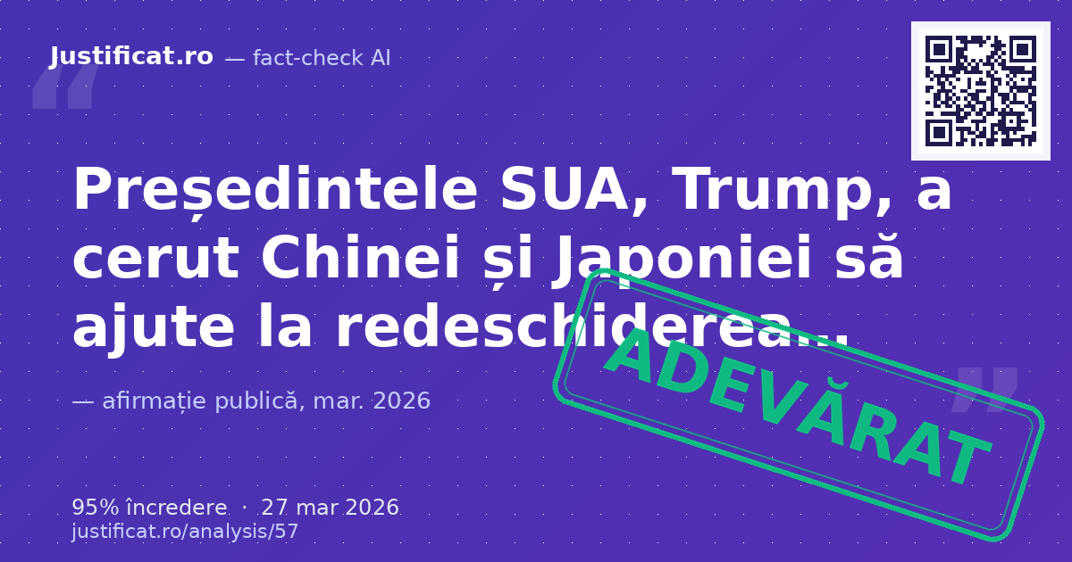 O imagine cu textul "BREAKING NEWS TechTimes JUST IN: US PRESIDENT TRUMP CALLS FOR CHINA AND JAPAN TO HEL… — verdict ADEVĂRAT