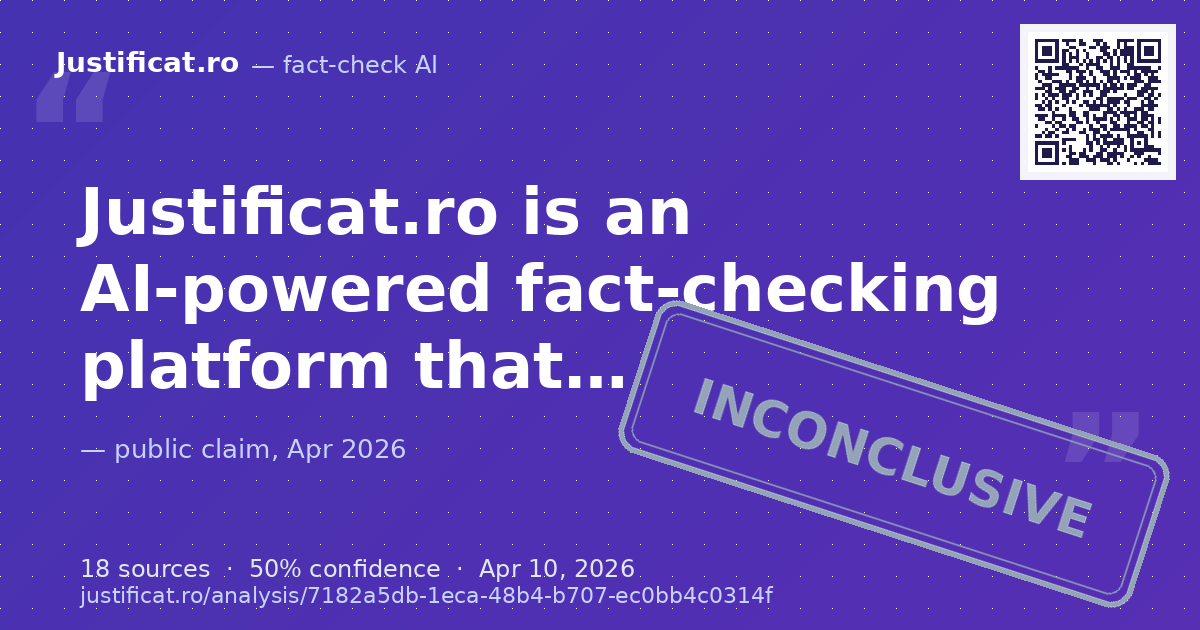The content provided is the website `justificat.ro` and related dictionary definitions of the word "jus… — rated NECONCLUDENT