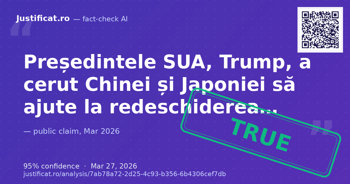 O imagine cu textul "BREAKING NEWS TechTimes JUST IN: US PRESIDENT TRUMP CALLS FOR CHINA AND JAPAN TO HELP… — rated ADEVĂRAT