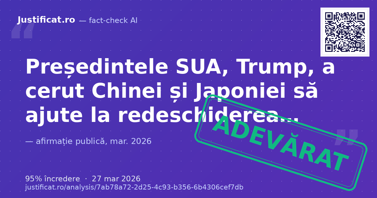 O imagine cu textul "BREAKING NEWS TechTimes JUST IN: US PRESIDENT TRUMP CALLS FOR CHINA AND JAPAN TO HEL… — verdict ADEVĂRAT