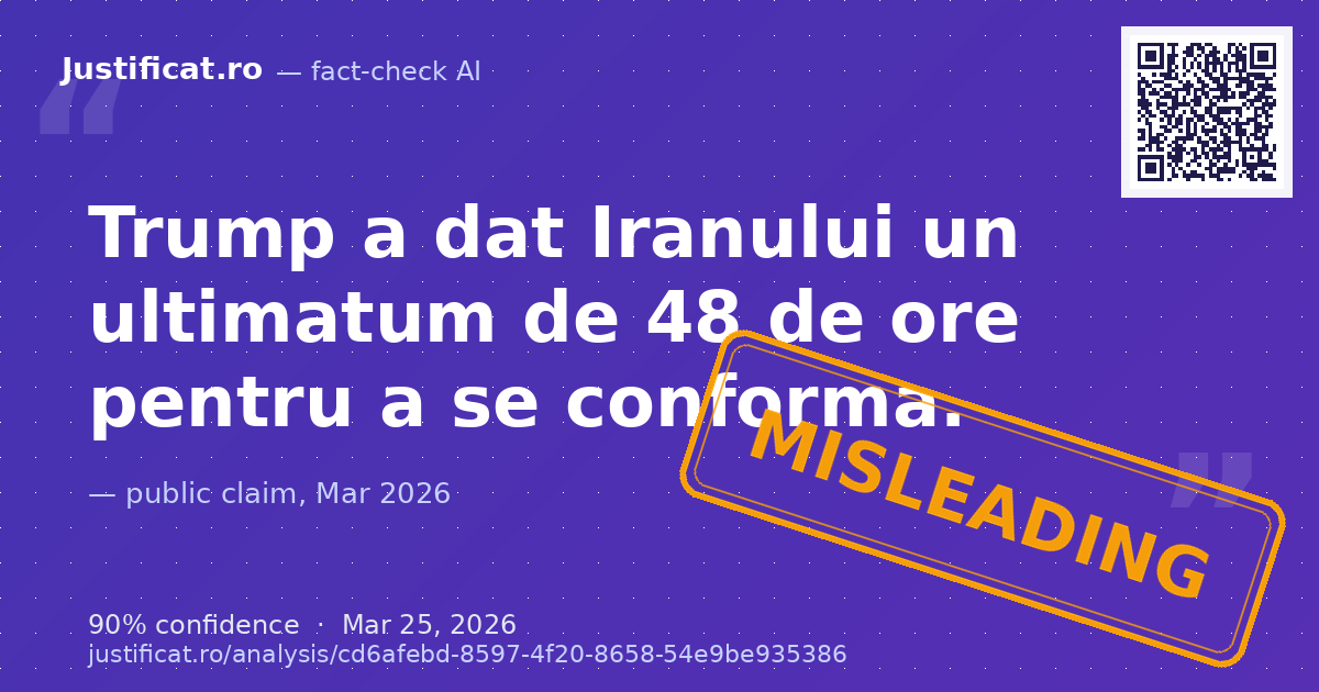 O captură de ecran dintr-o postare pe rețelele sociale care prezintă un dialog simplificat între "Trump" ș… — rated ÎNȘELĂTOR