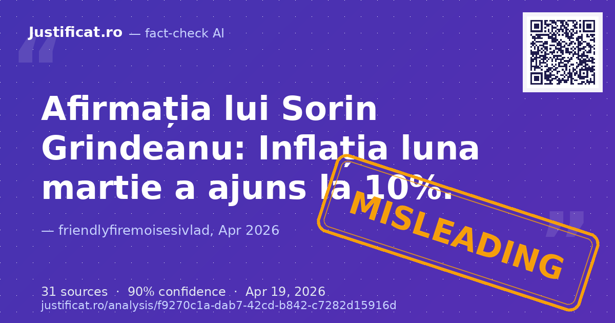 Segmentul video îl prezintă pe jurnalistul Moise Guran analizând și demontând afirmațiile făcute de Sorin… — rated ÎNȘELĂTOR