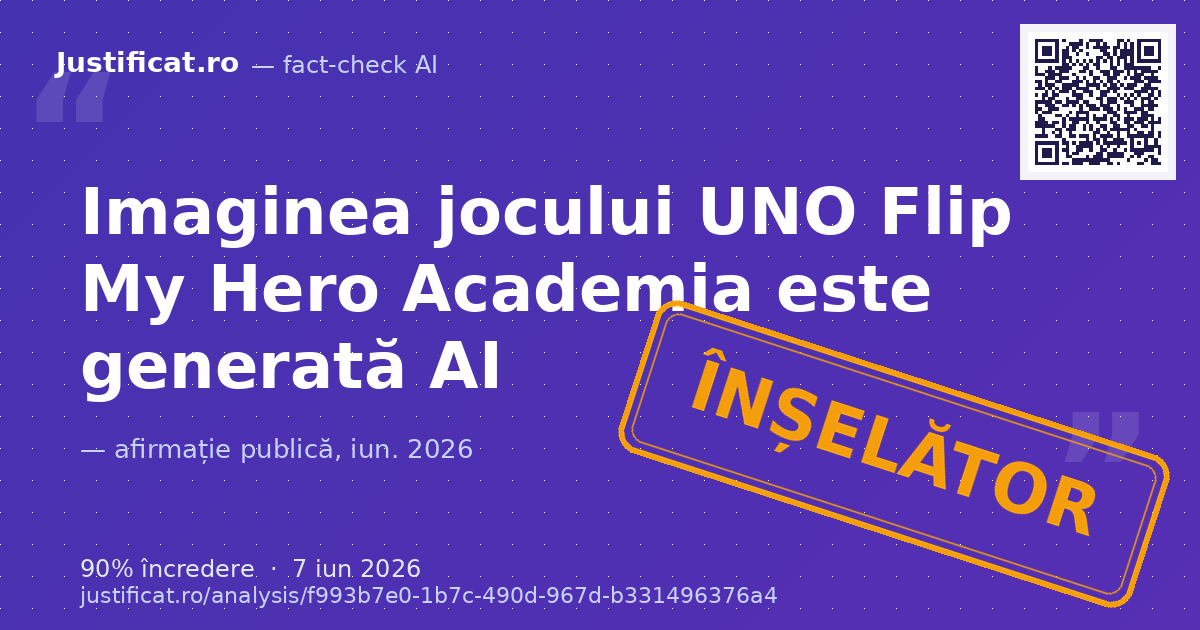 O imagine care prezintă un pachet al jocului de cărți "UNO FLIP! — verdict ÎNȘELĂTOR